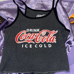 Gray Coca Cola tank top